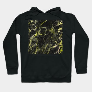 Dark marble with yellow Hoodie